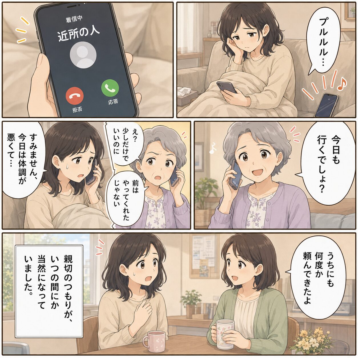 体調不良の日にも買い物を頼まれて限界を感じる女性