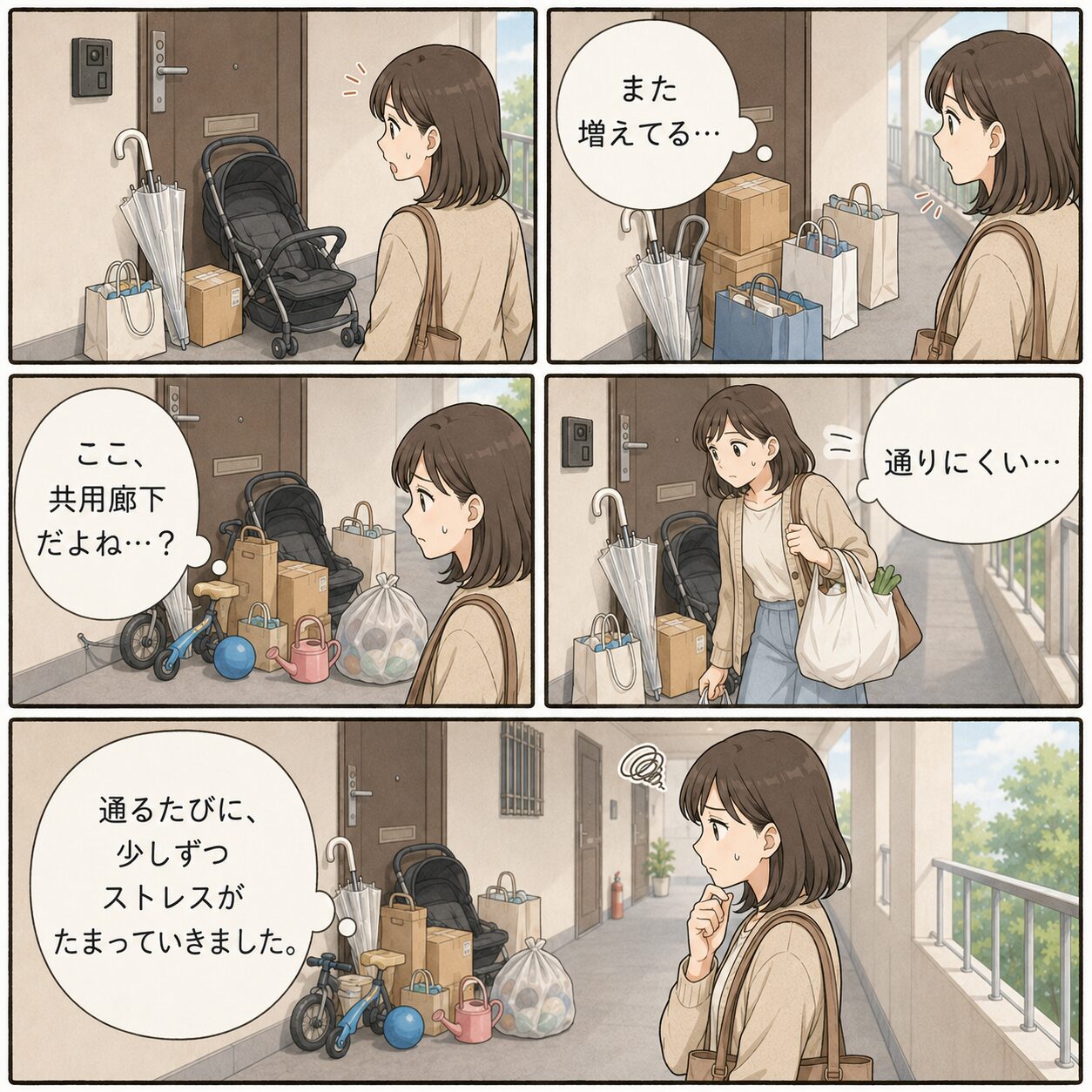 管理会社に相談する女性