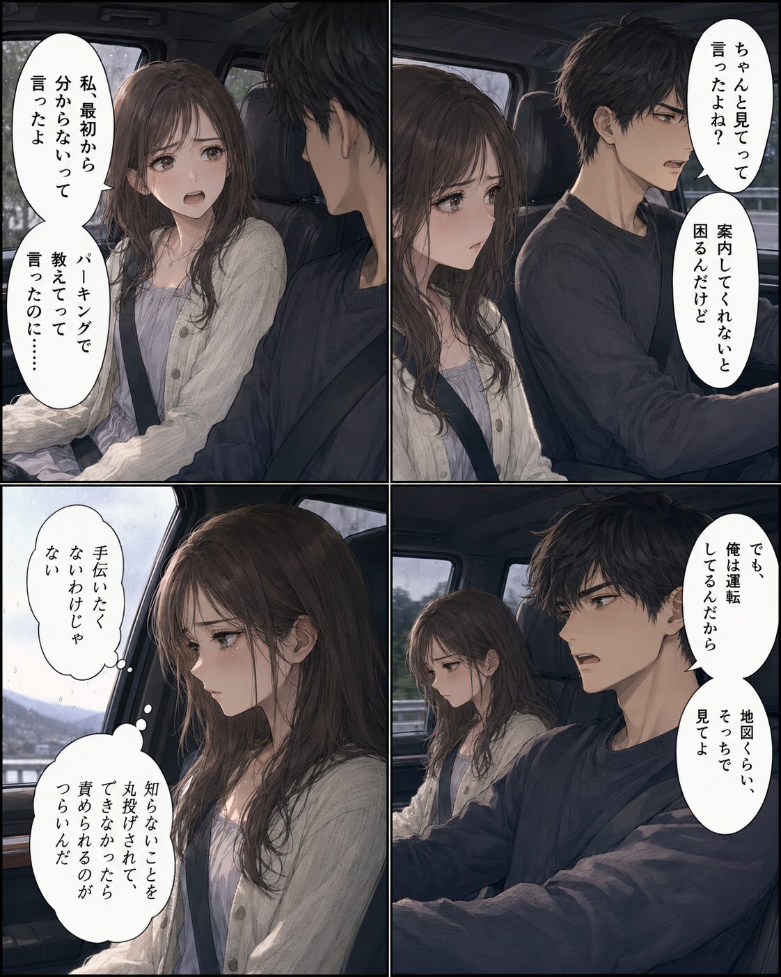 道を間違えた責任を押しつけられてしまった女性